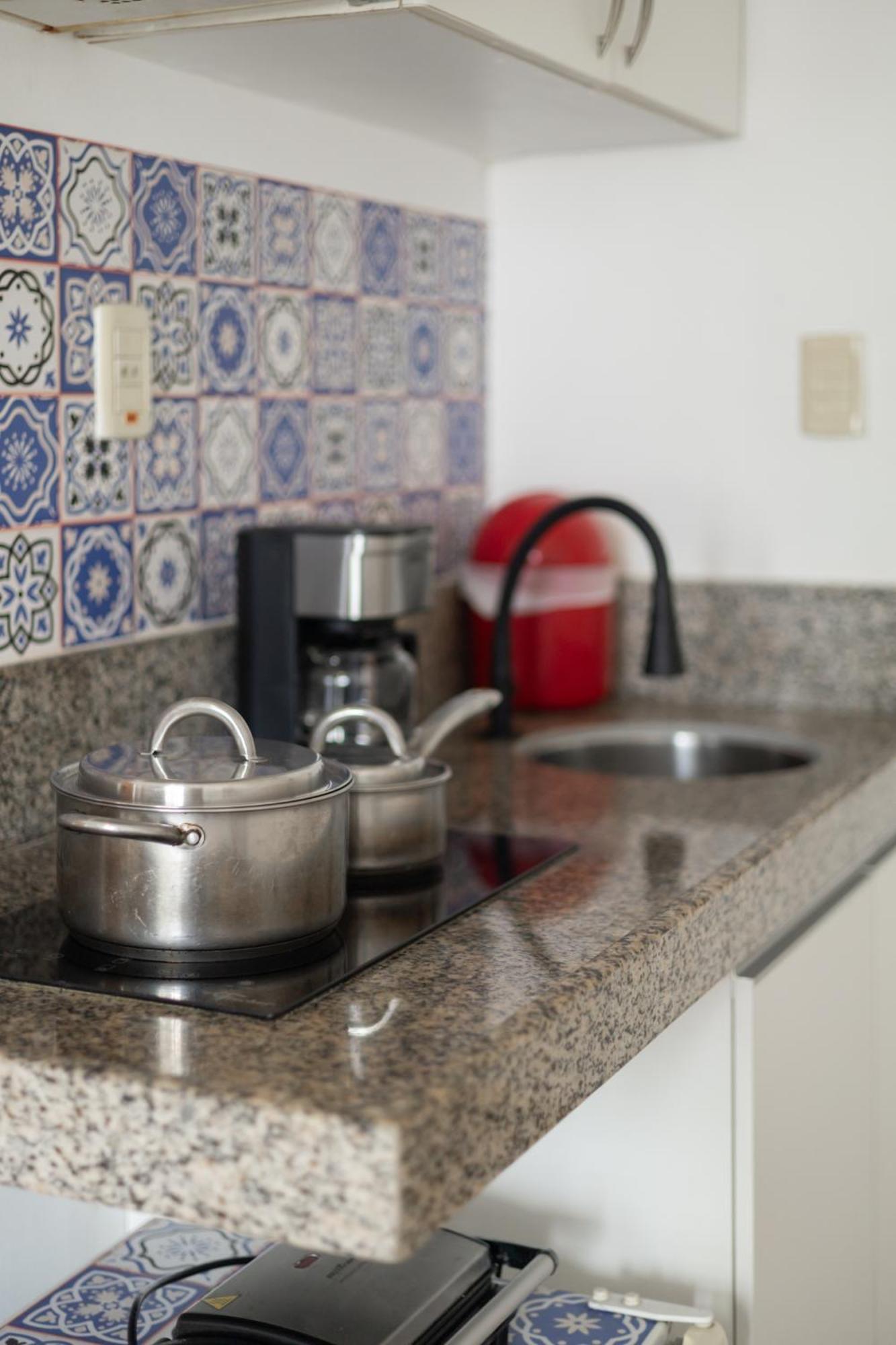 Vista Mar E Lagoa - Cozinha E Frigobar - Apartamento Flat Proximo A Praia São Luís Kültér fotó